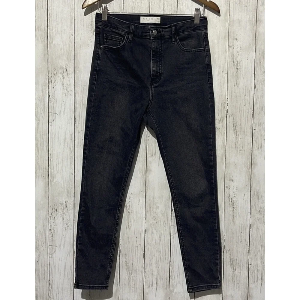 Topshop‎ Jamie High Waisted Skinny Jeans Washed Black 30x30 02N01RWBK Womens